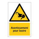 Avertissement pour loutre