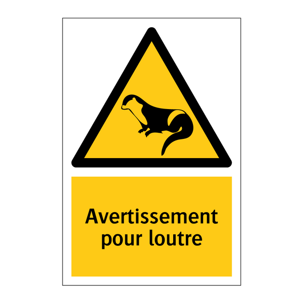Avertissement pour loutre