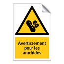 Avertissement pour les arachides