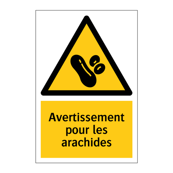 Avertissement pour les arachides