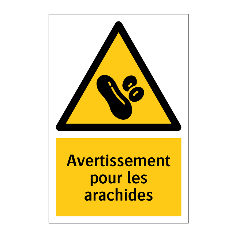 Avertissement pour les arachides