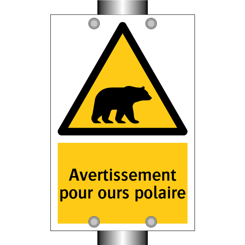 Avertissement pour ours polaire