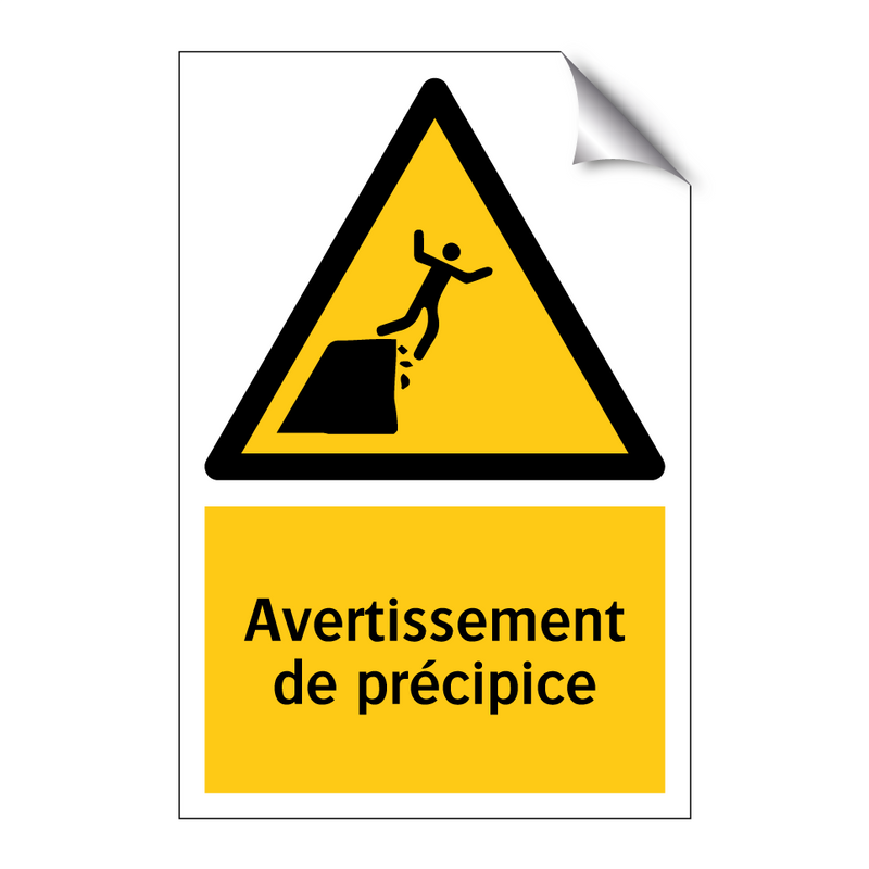 Avertissement de précipice