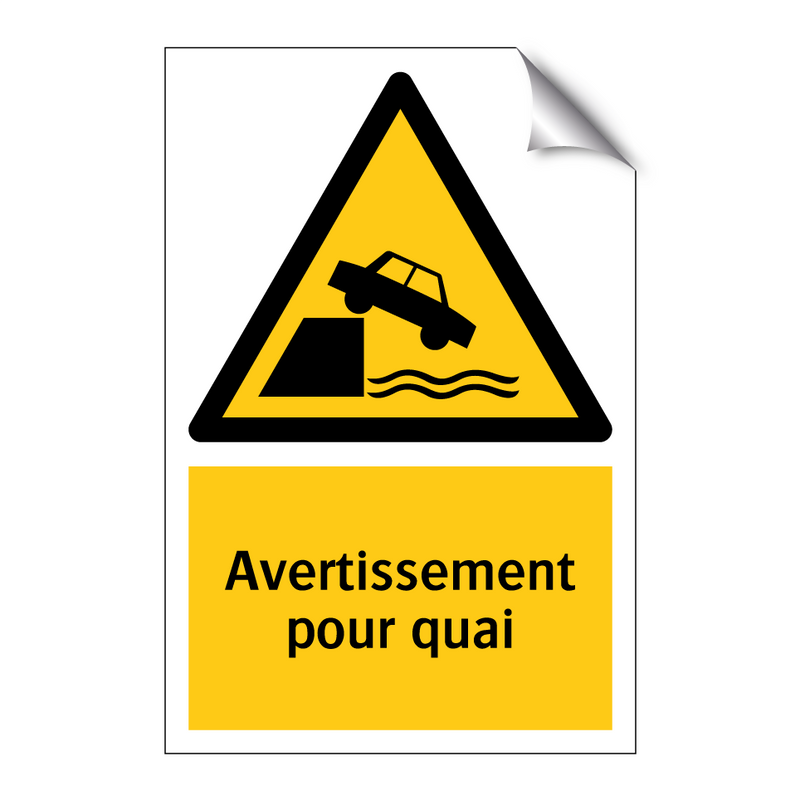 Avertissement pour quai