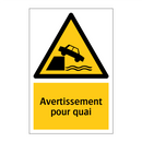 Avertissement pour quai