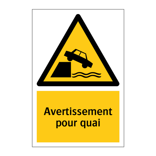 Avertissement pour quai