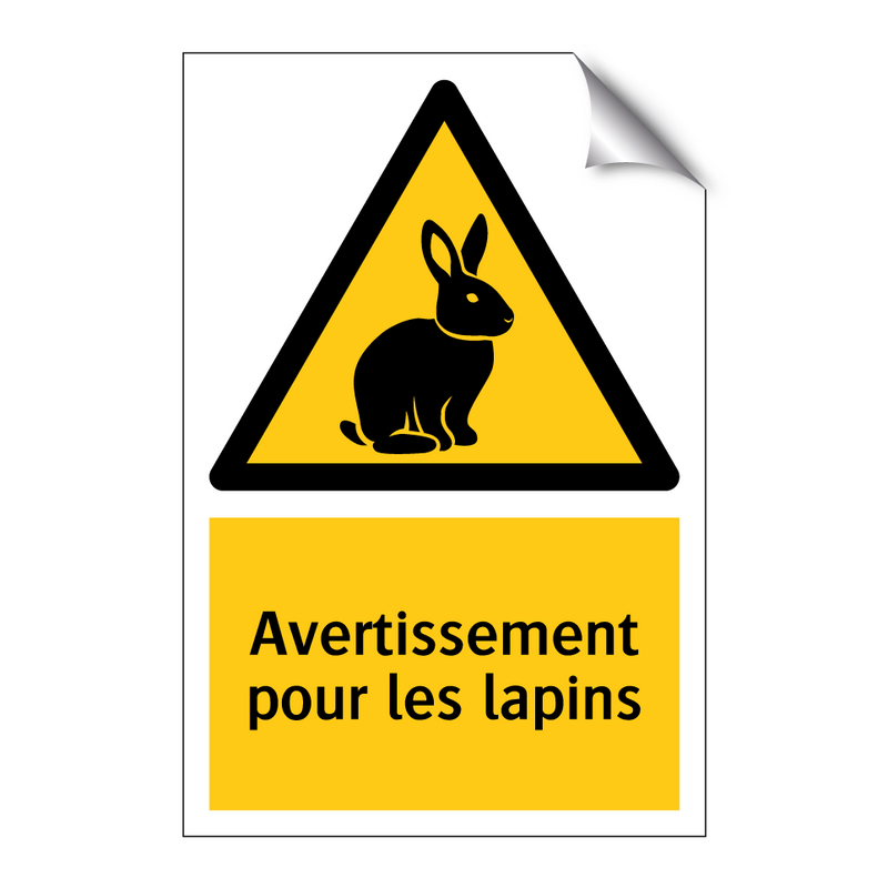 Avertissement pour les lapins