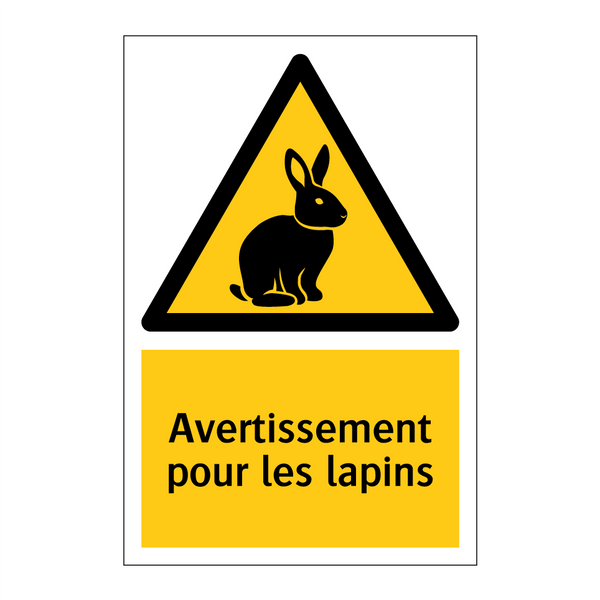 Avertissement pour les lapins