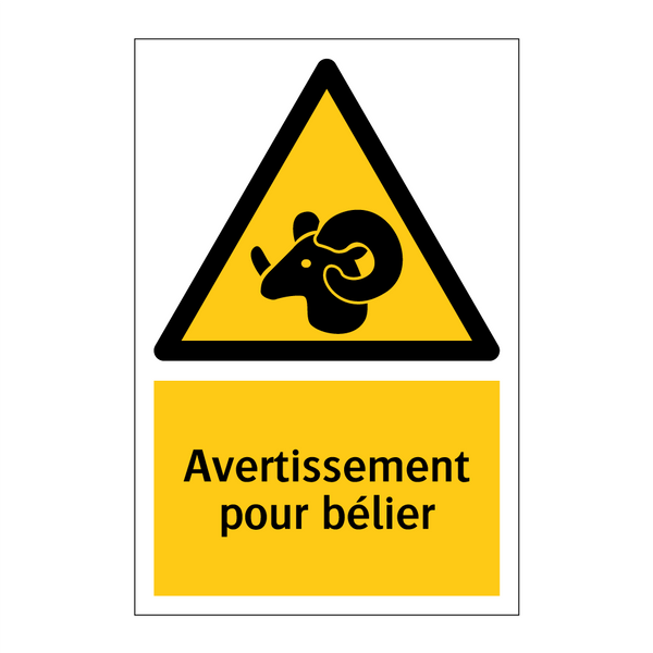 Avertissement pour bélier