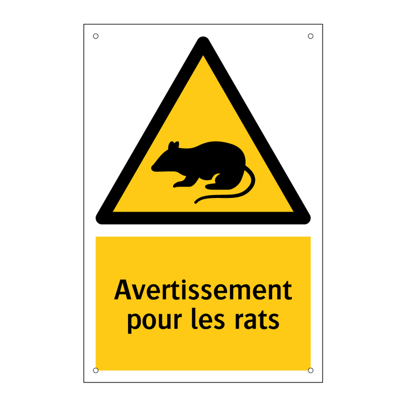 Avertissement pour les rats