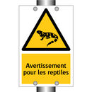 Avertissement pour les reptiles