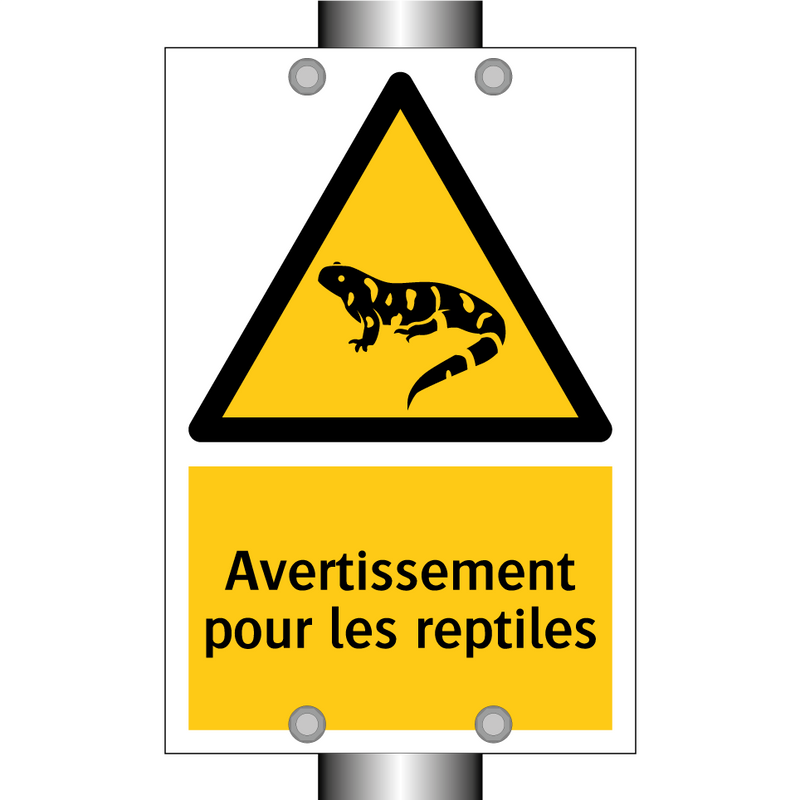 Avertissement pour les reptiles