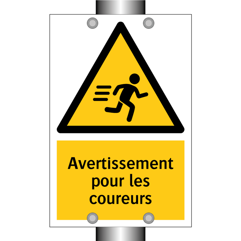 Avertissement pour les coureurs