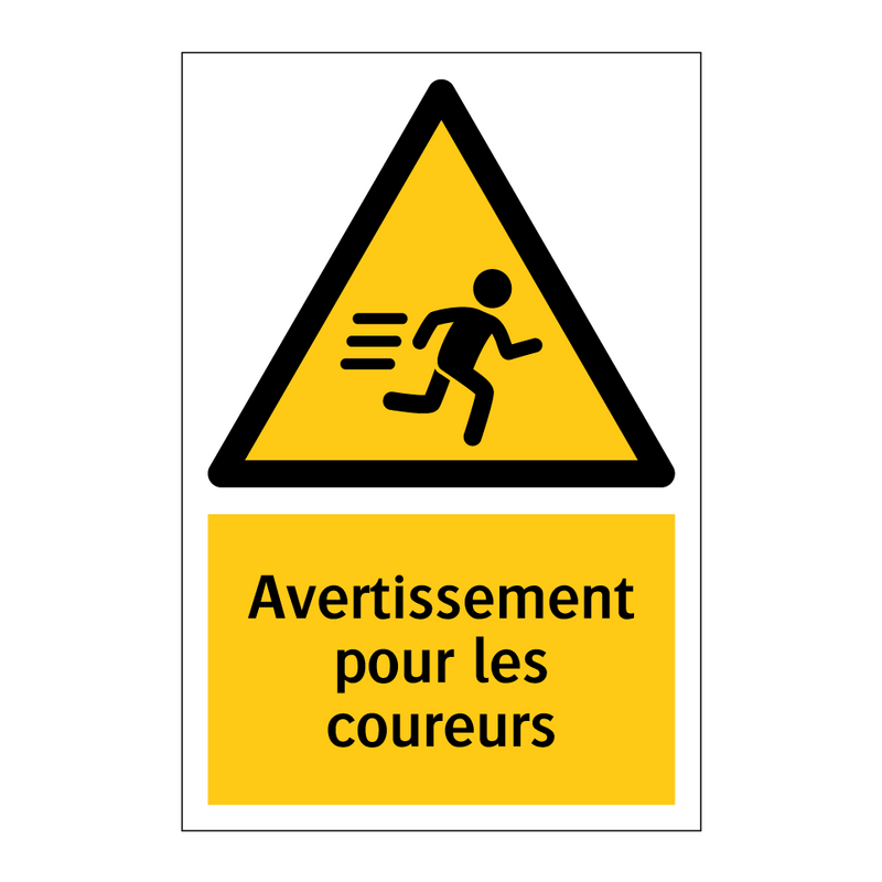 Avertissement pour les coureurs