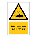 Avertissement pour requin