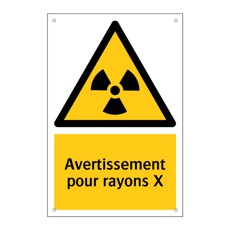 Avertissement pour rayons X