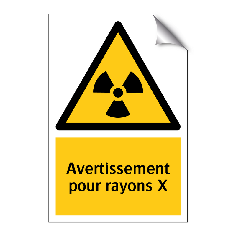 Avertissement pour rayons X