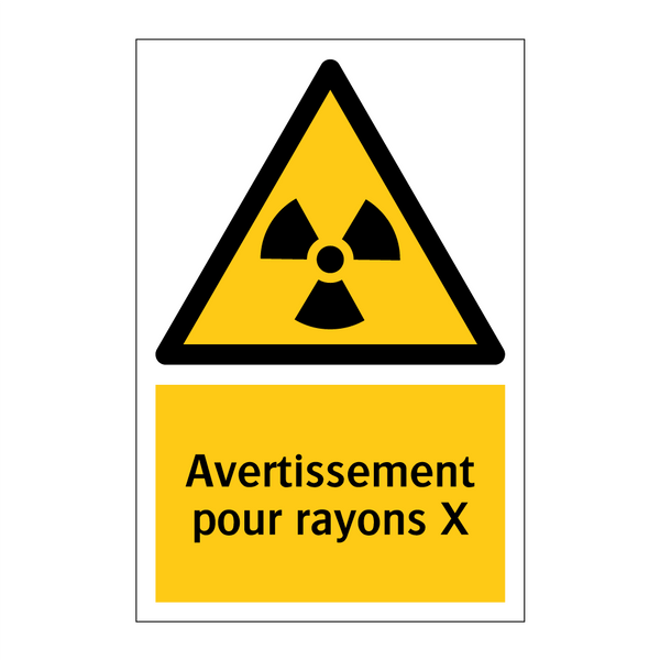 Avertissement pour rayons X