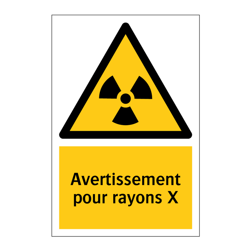Avertissement pour rayons X