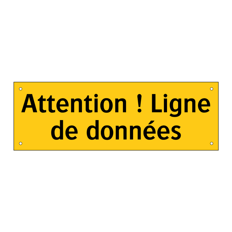 Attention ! Ligne de données