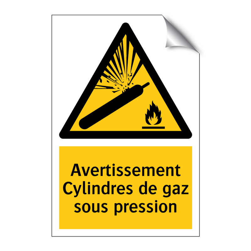 Avertissement Cylindres de gaz sous pression