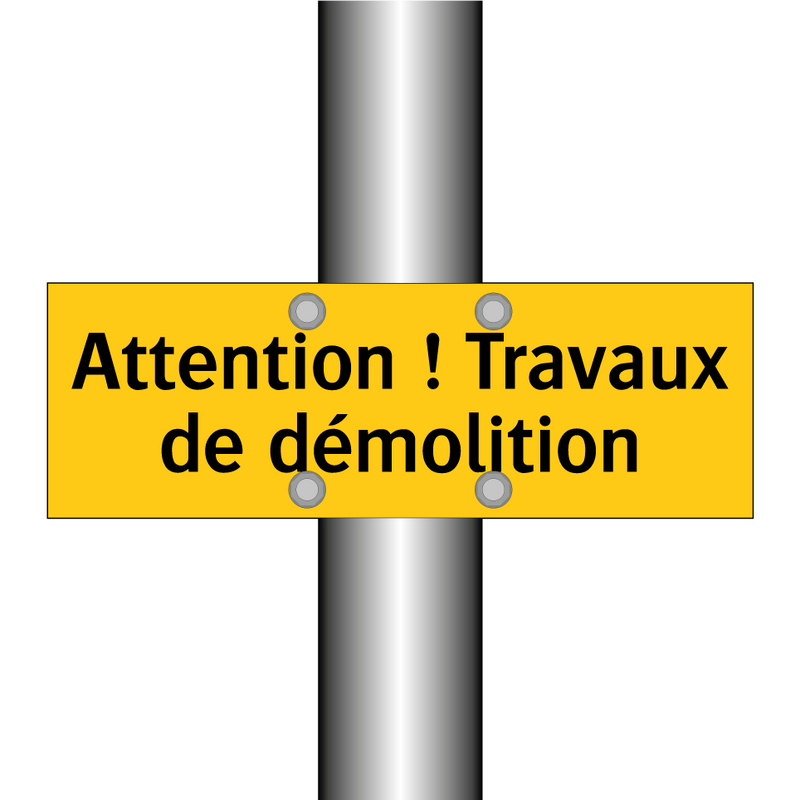 Attention ! Travaux de démolition