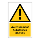 Avertissement Substances nocives