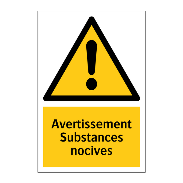 Avertissement Substances nocives