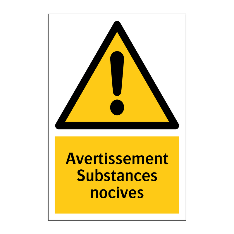 Avertissement Substances nocives