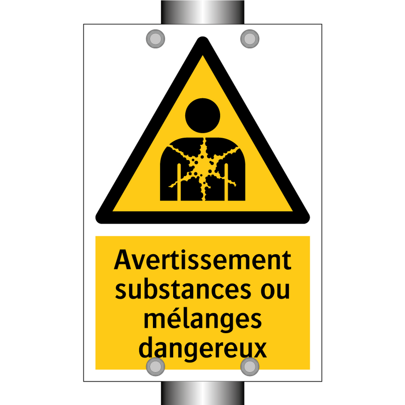 Avertissement substances ou mélanges dangereux