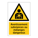 Avertissement substances ou mélanges dangereux