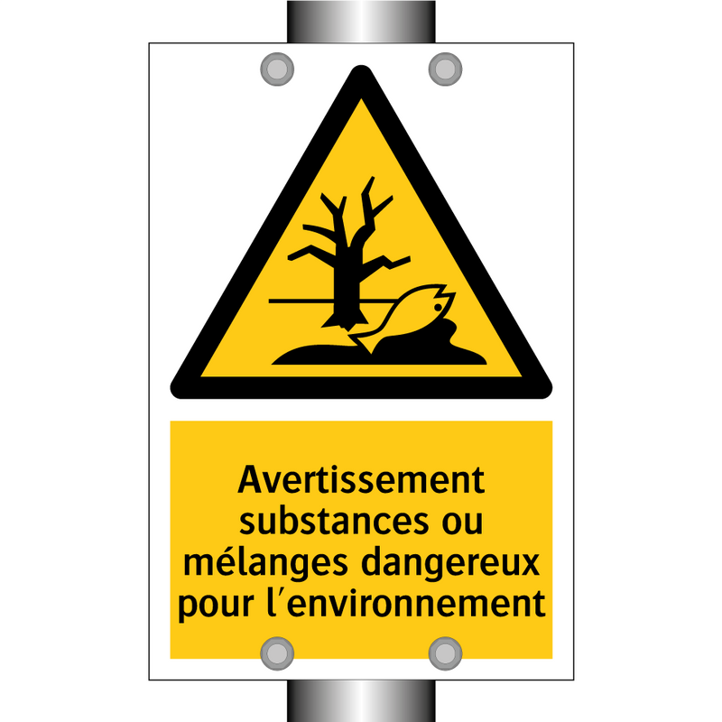 Avertissement substances ou mélanges dangereux pour l'environnement
