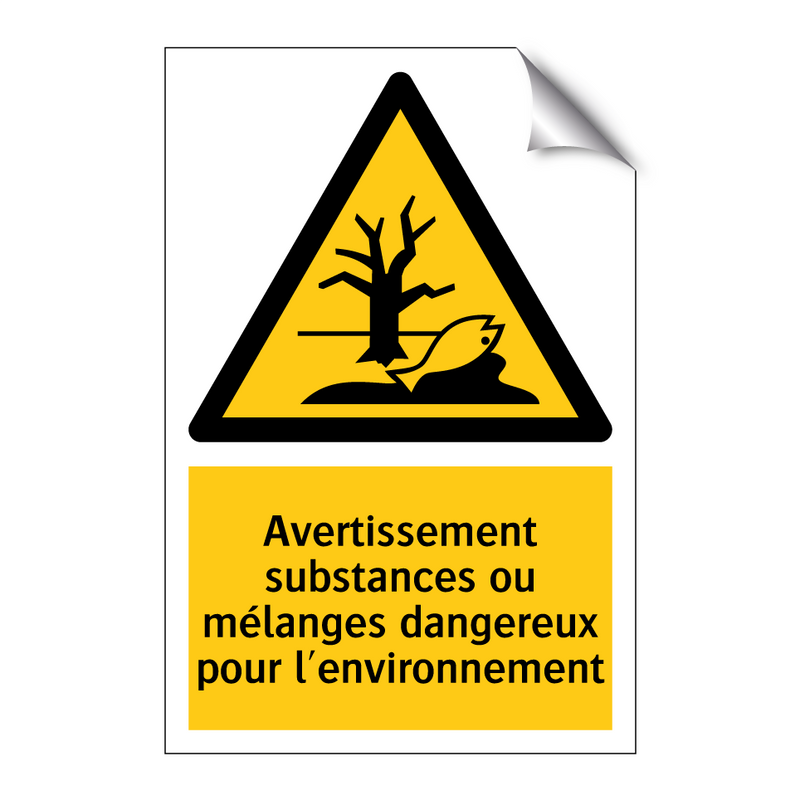 Avertissement substances ou mélanges dangereux pour l'environnement