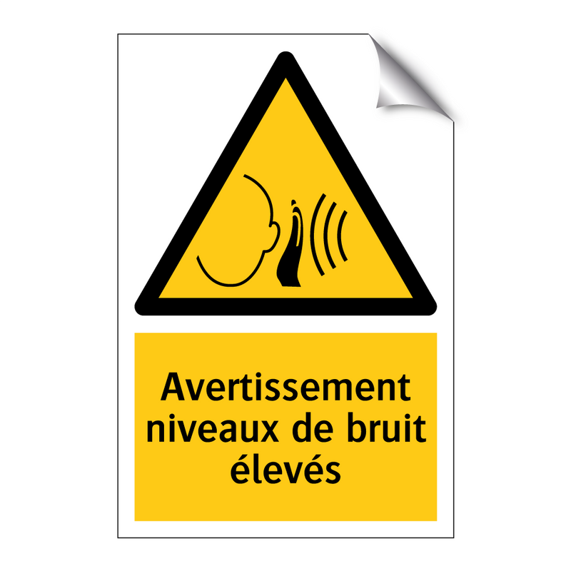 Avertissement niveaux de bruit élevés