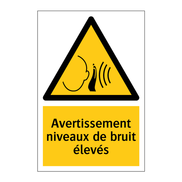 Avertissement niveaux de bruit élevés