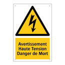 Avertissement Haute Tension Danger de Mort
