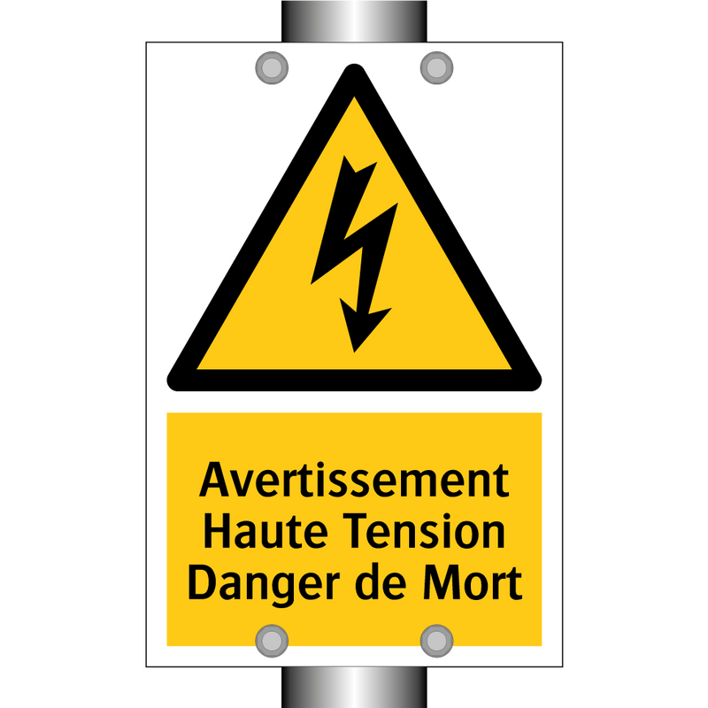 Avertissement Haute Tension Danger de Mort