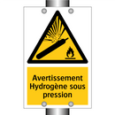 Avertissement Hydrogène sous pression