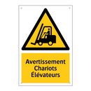 Avertissement Chariots Élévateurs