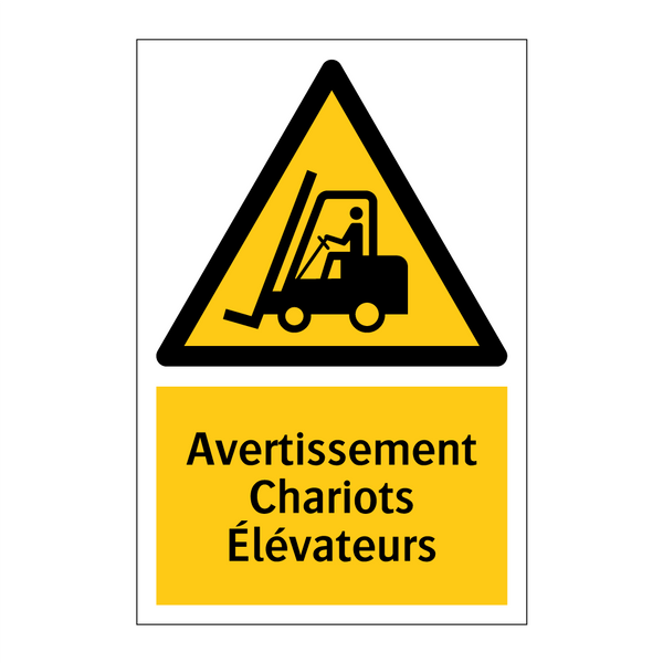 Avertissement Chariots Élévateurs