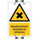 Avertissement Substances irritantes