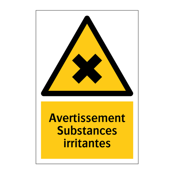 Avertissement Substances irritantes