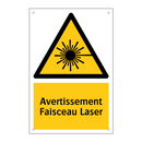 Avertissement Faisceau Laser
