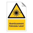 Avertissement Faisceau Laser