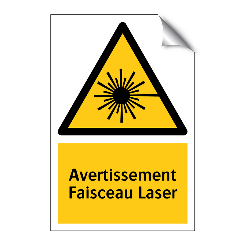 Avertissement Faisceau Laser