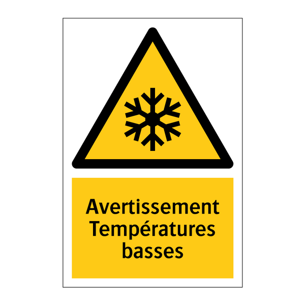 Avertissement Températures basses
