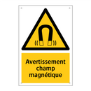 Avertissement champ magnétique