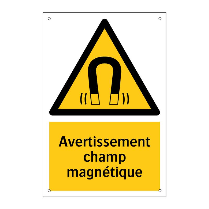 Avertissement champ magnétique