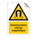 Avertissement champ magnétique