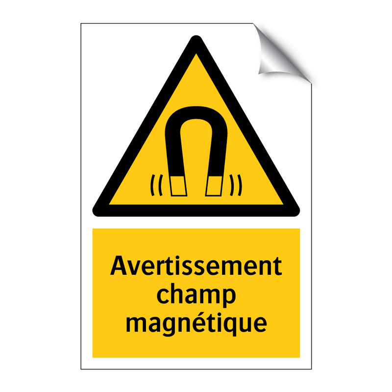 Avertissement champ magnétique